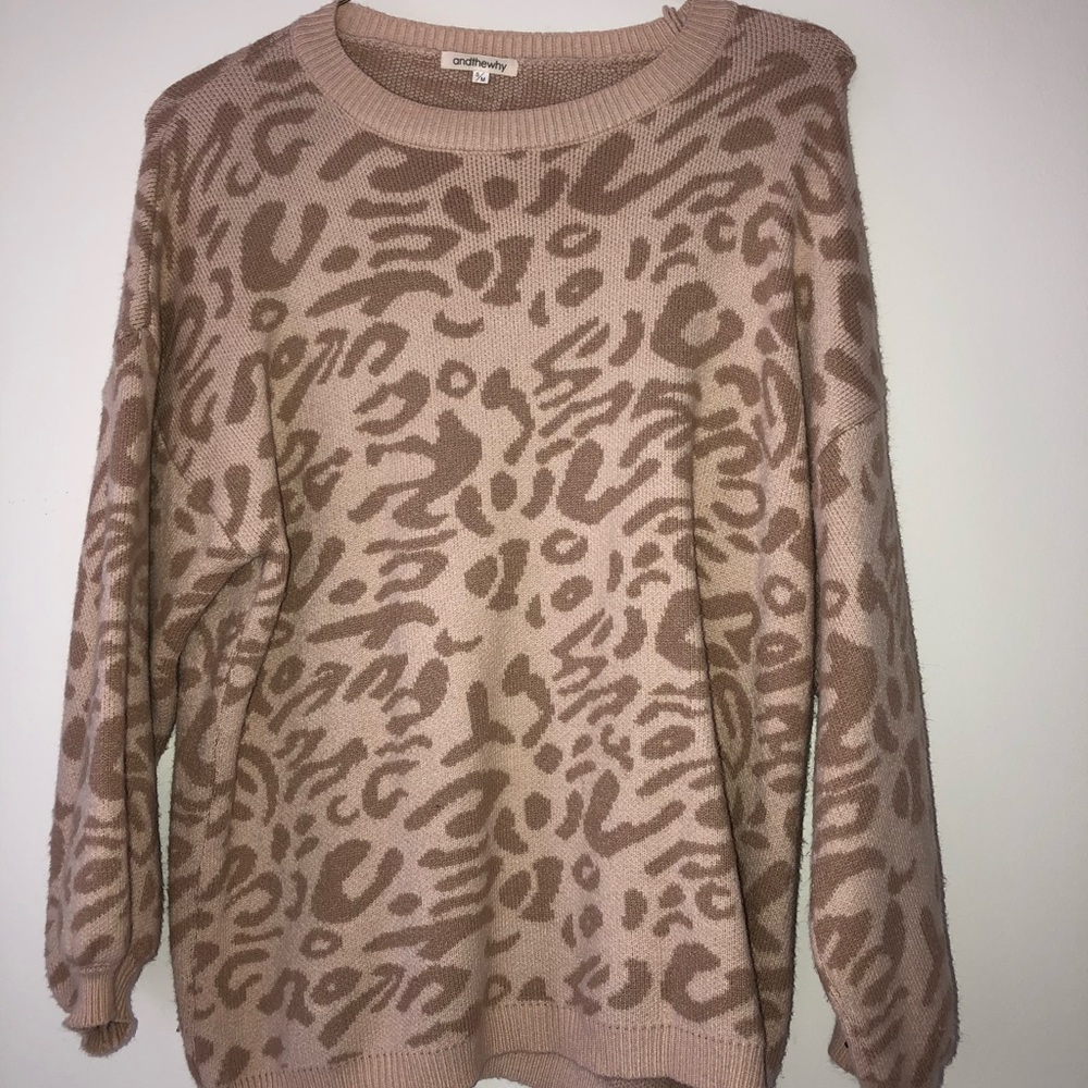 Cheetah sweater